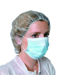 Masque Hygiene papier  3 plis bleu (boite de 50) 