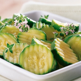 Courgette rond coupe canele 2,5KG - Surgele