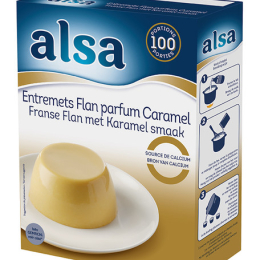 Preparation entremet flan caramel boite 1050G Alsa