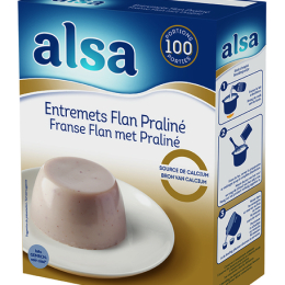 Preparation entremet flan praline boite 1KG Alsa