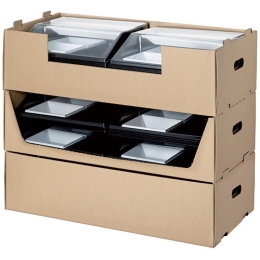 Coffret carton pour transport 4 plateaux cube  [25]