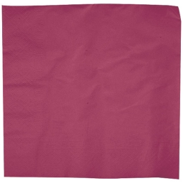 Serviette 2 plis ouate biodegradable bordeau [400x400x400] [1250 (10x125)]